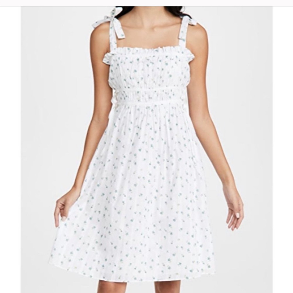 Playa Lucila Pleated Floral Smocked Sundress
